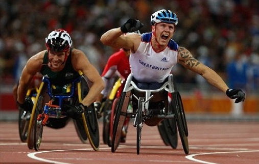 MEDAL HOPE: Great Britain's top wheelchair racer David Weir goes for 5,000m gold at the London 2012 Paralympic today  