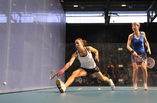 HIGH-FLYING: Malaysia's Nicol David may dominate women's squash but England's Jenny Duncalf is the best of the rest (Reuters)  