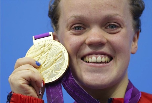 GOLDEN GIRL: Ellie Simmonds is looking for her third gold medal when she defends her 100m freestyle title at the London 2012 Paralympics  