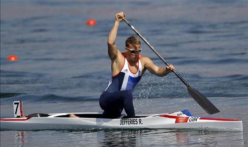 SINKING FEELING: Team GB's Richard Jefferies is out of the 200m canoe single's after finishing sixth in his semi-final 