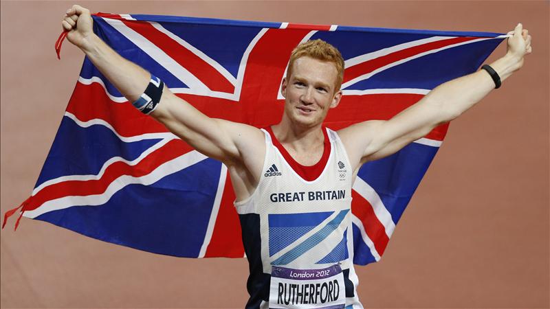 GOLDEN BOY: Greg Rutherford claimed long jump gold on a historic night for Great Britain in London