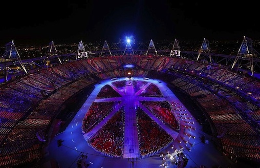 RIOT OF COLOUR: British musical gave London's Olympics a rousing send-off at the closing ceremony of the 2012 Games  